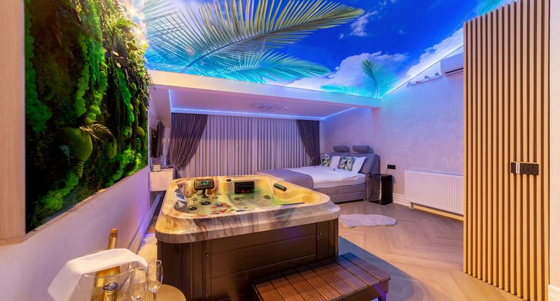 Superior Suita s manželskou postelí s 1 ložnicí na poschodí - Hotel Crystal Luxury Craiova, foto 14