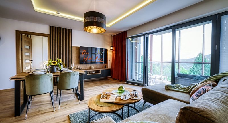 Superior Apartman pro 4 os. se 2 ložnicemi - OnHoliday Apartamenty w Świeradowie przy gondoli ze strefą Wellness & Family, foto 1