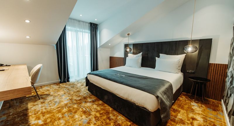 Deluxe Apartman s manželskou postelí s 1 ložnicí v podkroví - Hotel Iza Sighetu Marmației, foto 1