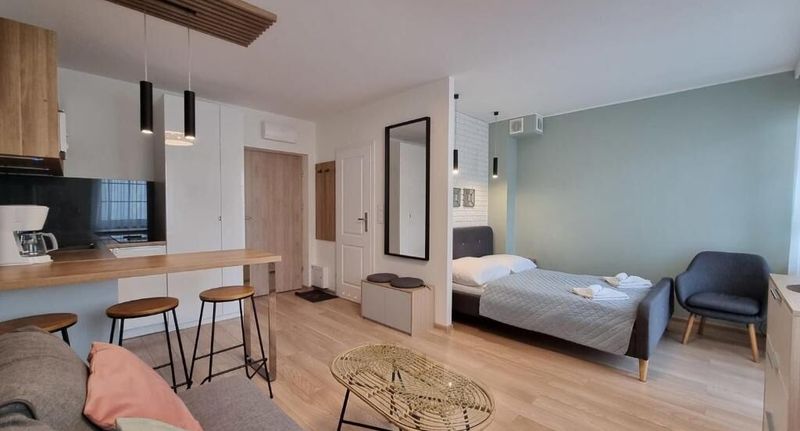 Apartman pro 4 os. se 2 ložnicemi - visit baltic - Kwartał Róży Wiatrów Studio TOLA z parkingiem, foto 1