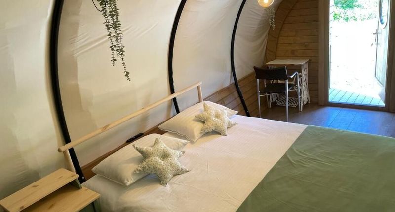Bungalow (jako celek) s manželskou postelí s výhledem na hory s výhledem do zahrady (s možností přistýlky) - White Spring Glamping Câmpulung Moldovenesc, foto 1