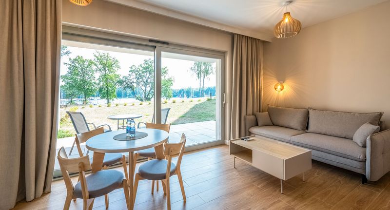 Studio Apartman pro 4 os. s 1 ložnicí s výhledem na jezero - Apartamenty Stranda Residence z widokiem na jezioro - Giżycko, foto 1