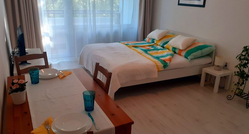 Apartman s manželskou postelí s 1 ložnicí s výhledem do zahrady na poschodí - Annamária Apartman Csopak, foto 1