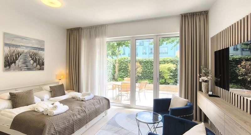 Art Apartman s terasou s manželskou postelí s 1 ložnicí - Spa Residence Carbona Silk Apartment Hévíz, foto 1