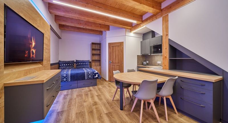 Studio Apartman s manželskou postelí s 1 ložnicí přízemní (s možností přistýlky) - Urlas Apartments, dog friendly, shortcut to Sněžka, foto 1