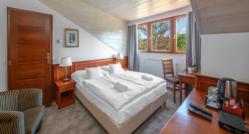 Standard Pokoj s manželskou postelí s výhledem na park - Szarvaskút Bakony Resort +16 Zirc, foto 1