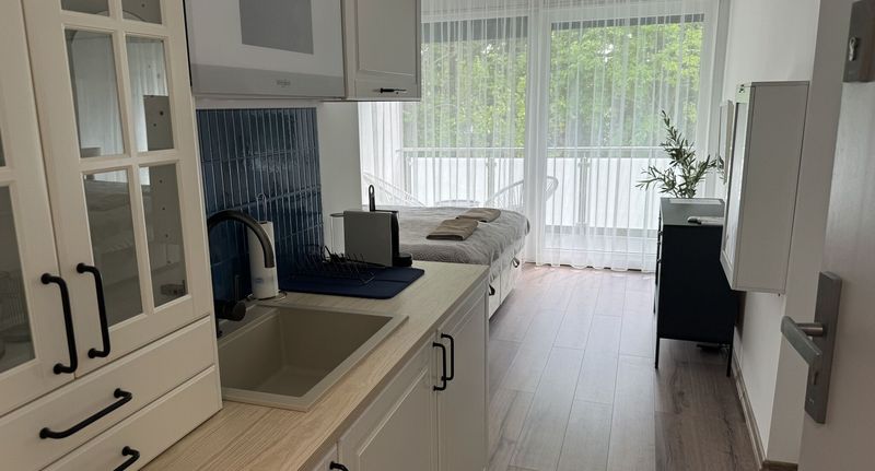 Apartman s manželskou postelí s 1 ložnicí s výhledem do zahrady na poschodí - Bunny Apartman Balatonföldvár, foto 1