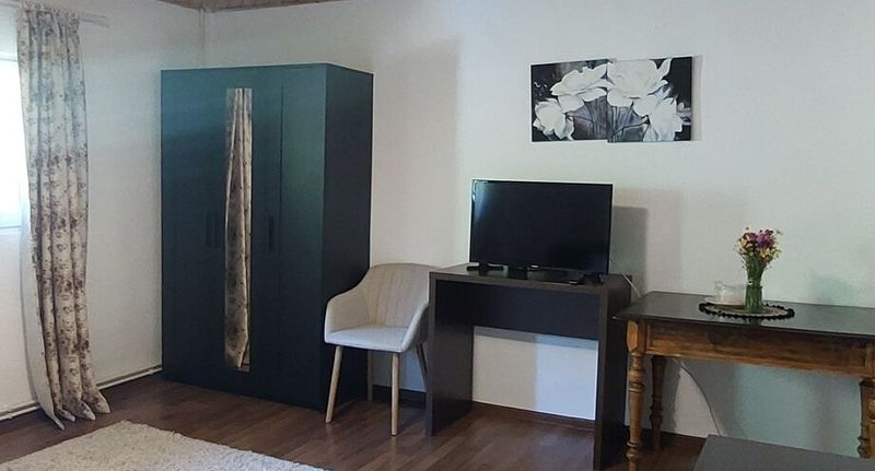 Pokoj s manželskou postelí s výhledem na les s výhledem do zahrady - Casa Victoria Moieciu de Sus, foto 1