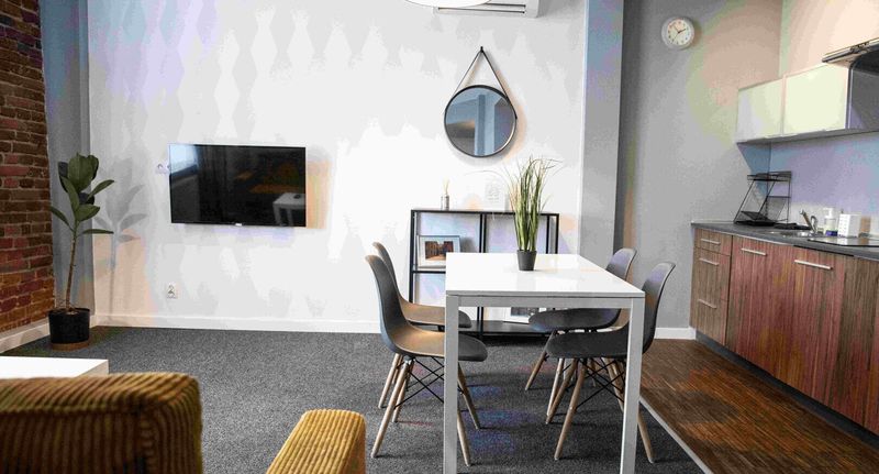Apartman s vlastní kuchyňkou s klimatizací pro 4 os. se 2 ložnicemi - Studio Adler Bed&Breakfast Łódź, foto 17