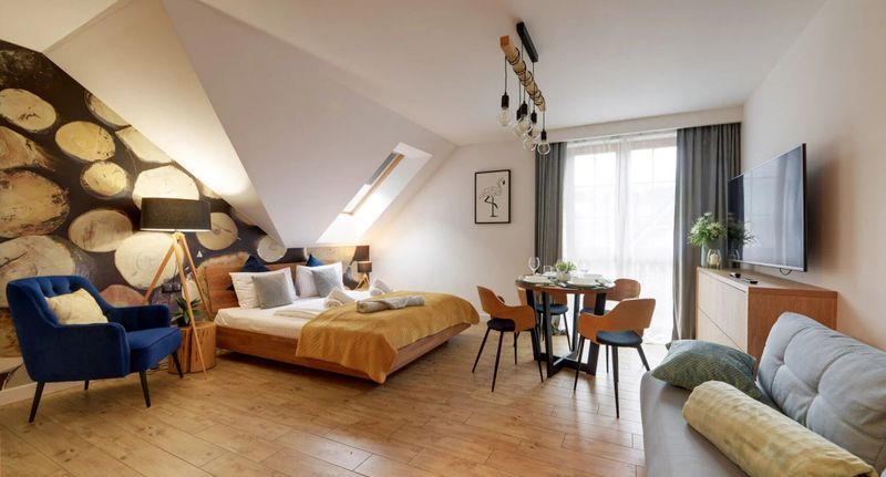 Apartman s balkónem pro 4 os. s 1 ložnicí s výhledem na les - Apartament Zielony Azyl Karpacz, foto 1