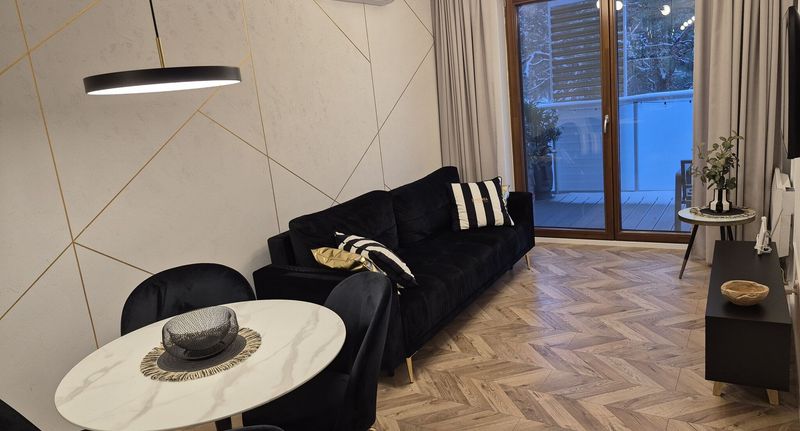 Komfort Apartman s klimatizací pro 4 os. se 2 ložnicemi - HoliApart in Nautikka Park przy plaży Krynica Morska, foto 1