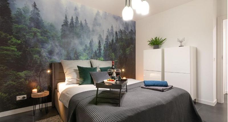 Apartman s vlastní malou kuchyňkou pro 4 os. se 2 ložnicemi s výhledem na hory (s možností přistýlky) - Apartamenty Cisza - Ustrzyki Dolne, foto 1