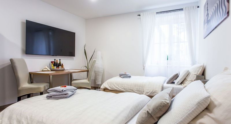 Apartman s koupelnou pro 2 os. s 1 ložnicí na přízemí - Aparthotel Svitavy, foto 1