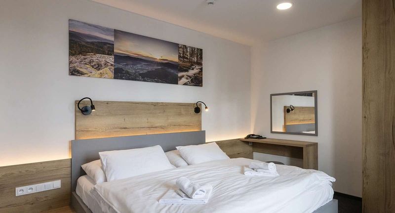 Deluxe Apartman s manželskou postelí s 1 ložnicí - Sporthotel Olympia Stachy, foto 4