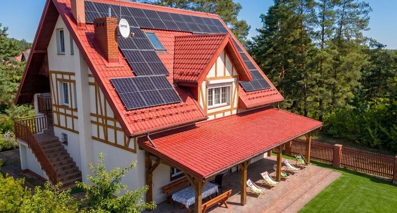Vila (jako celek) pro 10 os. s výhledem na les s částečným výhledem na jezero - Villa Ecomfort Mazury Szeligi, foto 1