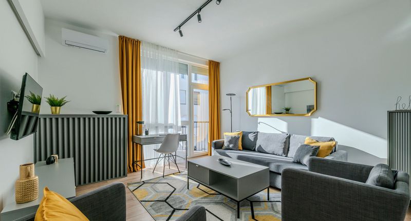 King Apartman s balkónem s manželskou postelí s 1 ložnicí - King's Golden Flat Budapest, foto 1