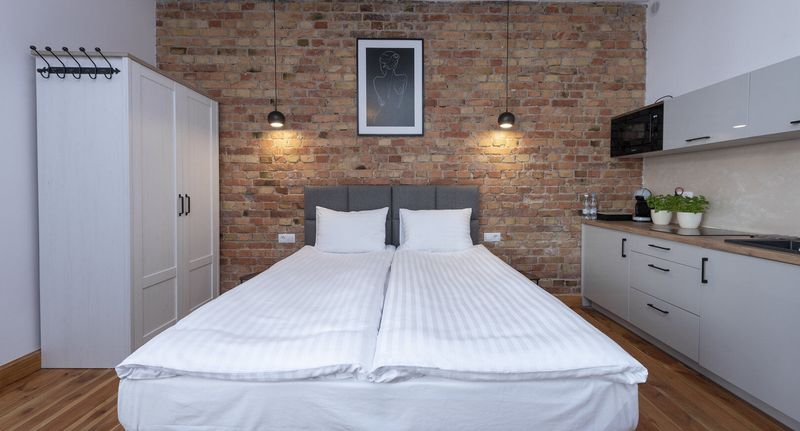 Studio Apartman s manželskou postelí s 1 ložnicí - Apartamenty Provenir Home Kwiatowa 5 Poznań, foto 1