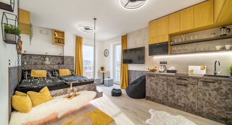 Apartman s vlastní koupelnou s manželskou postelí s 1 ložnicí - Internesto Brno Křenová, foto 1
