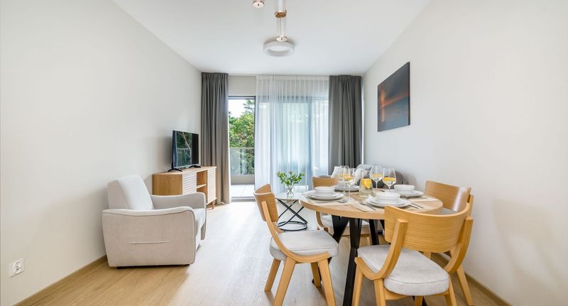 Apartman pro 4 os. se 2 ložnicemi s výhledem na moře na poschodí - Bałtycka Sea Park 52 Krynica Morska, foto 1