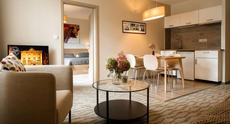 Depandance Apartman s vlastní kuchyňkou s manželskou postelí s 1 ložnicí (s možností přistýlky) - Wellness Hotel Gendorf Vrchlabí, foto 1