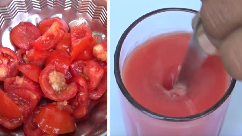 Przez 2 miesiące piły 250 ml soku pomidorowego dziennie. Efekty były zadziwiające