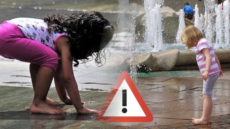 Nie pozwalaj dziecku kąpać się w fontannie. Konsekwencje mogą być bardzo poważne