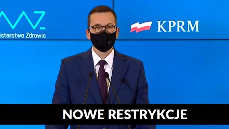 Nowe obostrzenia: nieczynne galerie, zamknięcie placówek kultury i nauka zdalna dla dzieci