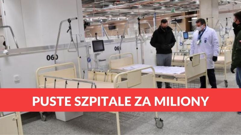 Szpitale tymczasowe w Polsce świecą pustkami. Podatnicy zapłacił za nie 600 mln złotych!