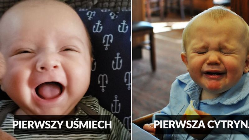 15 pierwszych razy maluszków. Widok, jak poznają świat, jest po prostu bezcenny