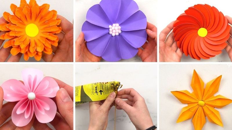 6 ozdobnych kwiatków, które zrobisz z papieru