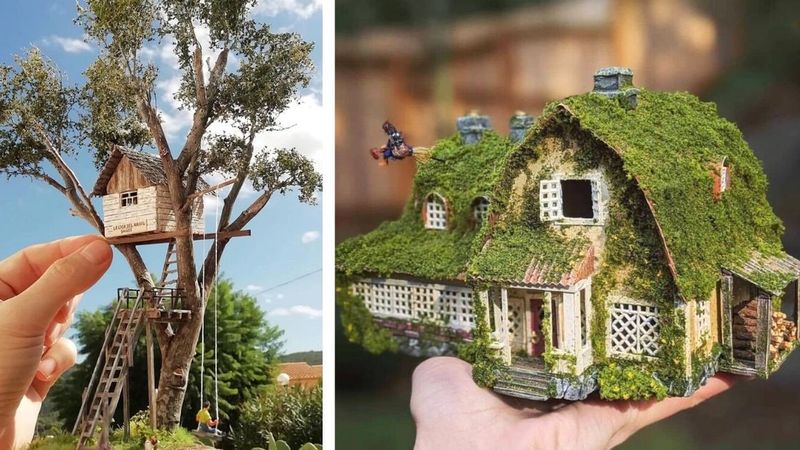 14 miniaturowych domków wyglądających zjawiskowo! Wymarzony domek możesz trzymać na biurku!