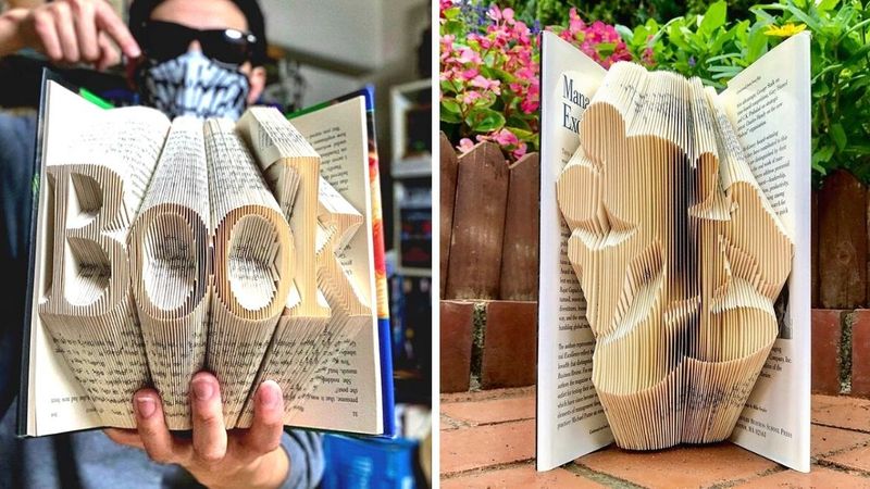 Japoński artysta to król książkowego origami. 25 dzieł pasujących do domowych biblioteczek