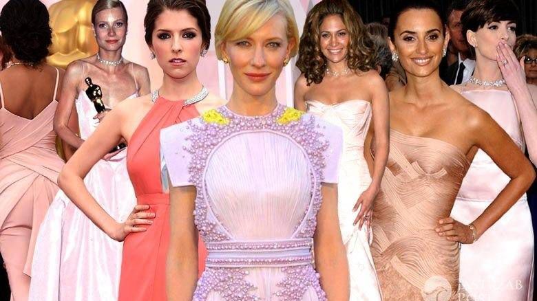 Najpiękniejsze suknie z Oscarów w najmodniejszym kolorze tego roku. Różowe Cate Blanchett, Jennifer Lopez, Gwyneth Paltrow, Anne Hathaway…