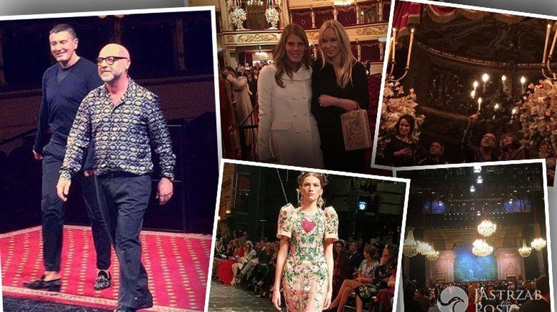 Pokaz kolekcji Dolce & Gabbana haute couture wiosna-lato 2016 (fot. Instagram Joanna Przetakiewicz, Anna Dello Russo)