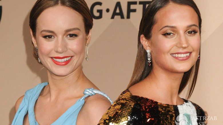 Pojedynek na stylizacje: Brie Larson w najmodniejszym kolorze roku kontra Alicia Vikander w cekinach. Najpiękniejsze kreacje SAG Awards 2016