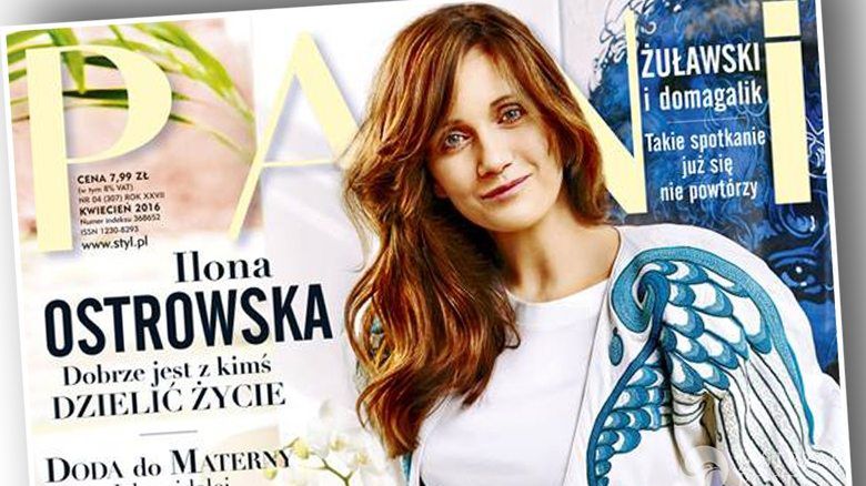Ilona Ostrowska w ciąży na okładce 
