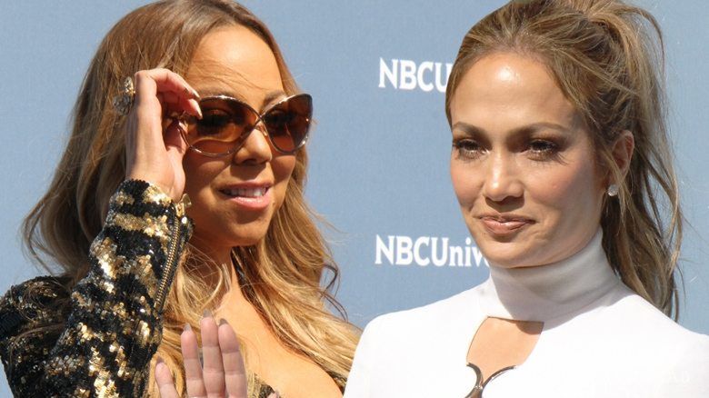 Mariah Carey i Jennifer Lopez, NBCUniversal 2016 Upfront (fot. ONS)