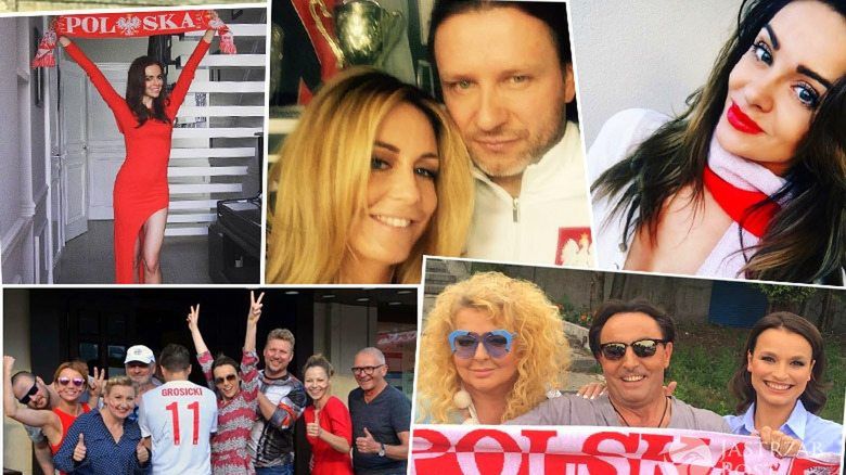 Jak gwiazdy kibicują Polsce w meczu z Niemcami na EURO 2016?