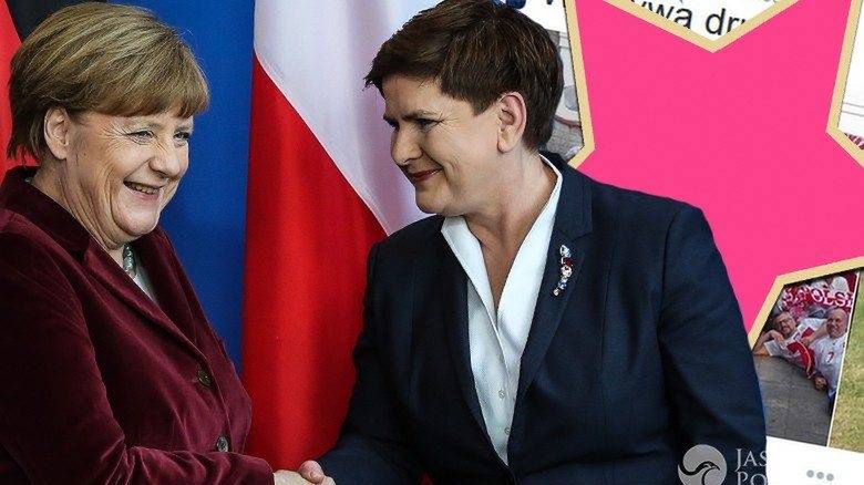 Awantura w „Wiadomościach”! Beata Szydło spotkała się z Angelą Merkel, tymczasem Telewizja Polska pokazała TO…