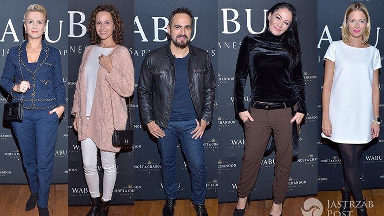 Gwiazdy na otwarciu Wabu Sushi: Monika Mrozowska, Agnieszka Rylik, Odeta Moro, Marta Kuligowska, Agustin Egurrola…