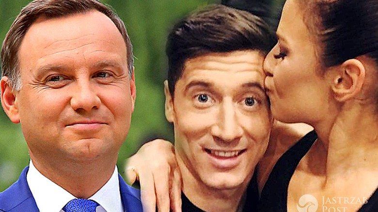 Andrzej Duda gratuluje Annie i Robertowi Lewandowskim