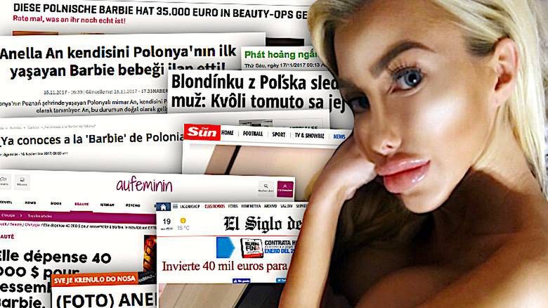 Anella, polska Barbie, zagraniczne media