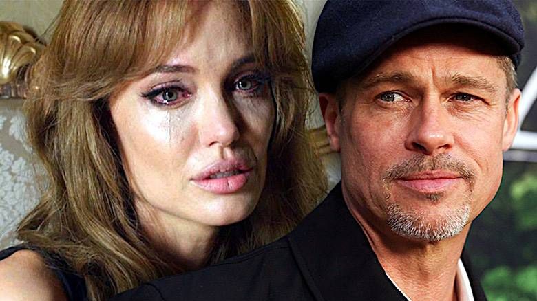 Angelina Jolie płacze, Brad Pitt