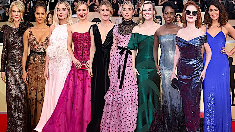 Gwiazdy na rozdaniu nagród SAG Awards 2018: Halle Berry, Margot Robbie, Kate Hudson, Nicole Kidman, Lupita Nyong’o  [DUŻO ZDJĘĆ]