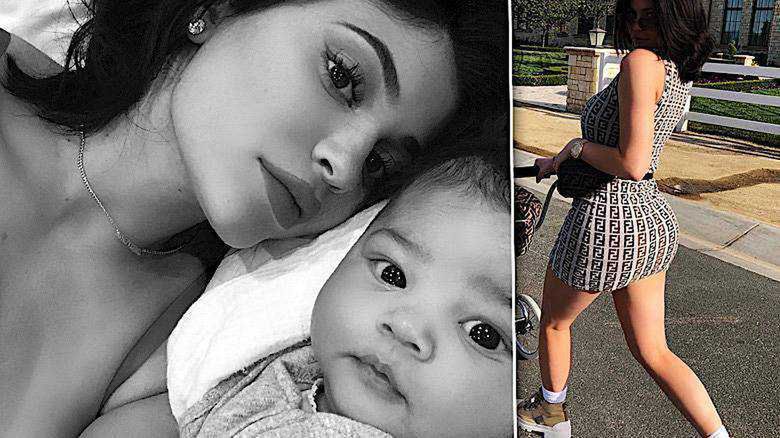 Kylie Jenner na spacerze ze Stormi. Tak wypasionego wózka nie ma żadna polska gwiazda! Co za luksus!