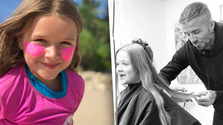 Nowa fryzura Harper Beckham