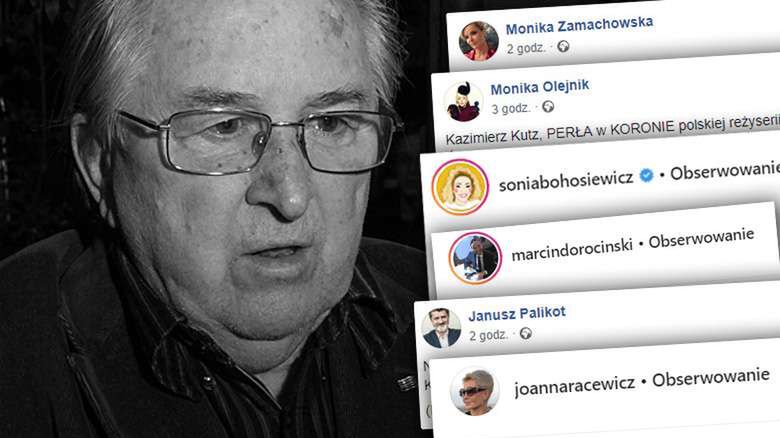 Gwiazdy, politycy i dziennikarze opłakują Kazimierza Kutza. Nie zabrakło poruszających wspominek