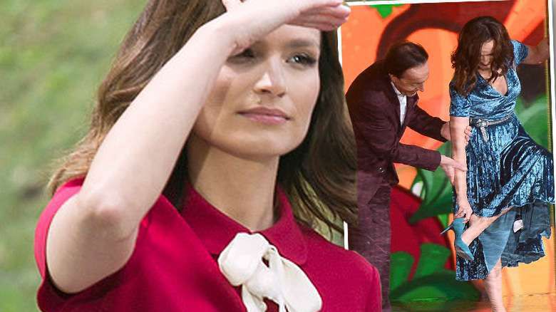 Ania Starmach zgubiła buta na ramówce TVN