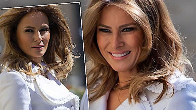 Melania Trump niczym anioł zmierza na mszę do kościoła. Tak pięknego płaszcza dawno nie widzieliśmy!