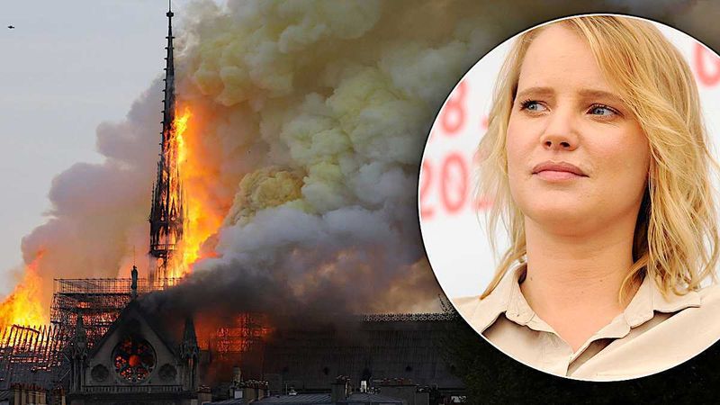 Joanna Kulig skrytykowana za zdjęcie z katedrą Notre-Dame. Powstało chwilę przed tragicznym w skutkach pożarem